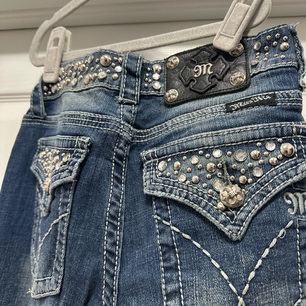Miss Me Blue Embellished Boot Cut Jeans